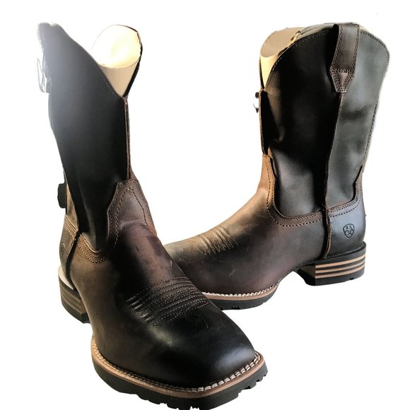 Ariat Other - Ariat Hybrid Street Side Brown Leather Boots 9.5